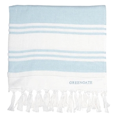 Hammam håndklæde Greengate Stripe mint - 90x150cm